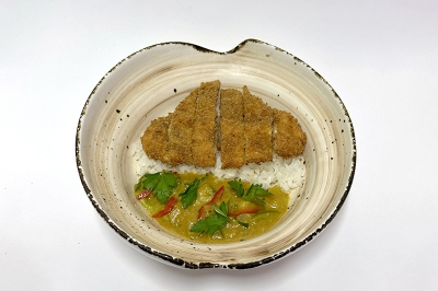 Рис карри с цыплёнком кацу